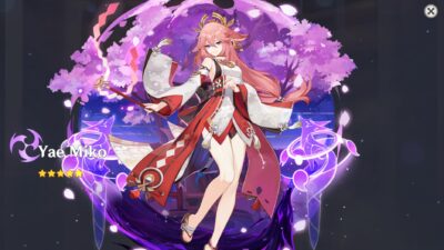 Genshin Impact ไอดีเริ่มต้น AR40+   Yae Miko  + 5 ดาวลิมิตอื่นแบบสุ่ม + SR random  [Asia Server]