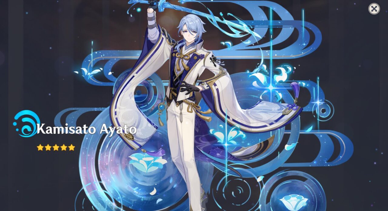 Genshin Impact ไอดีเริ่มต้น AR40+  Kamisato Ayato  + 5 ดาวลิมิตอื่นแบบสุ่ม + SR random  [Asia Server]