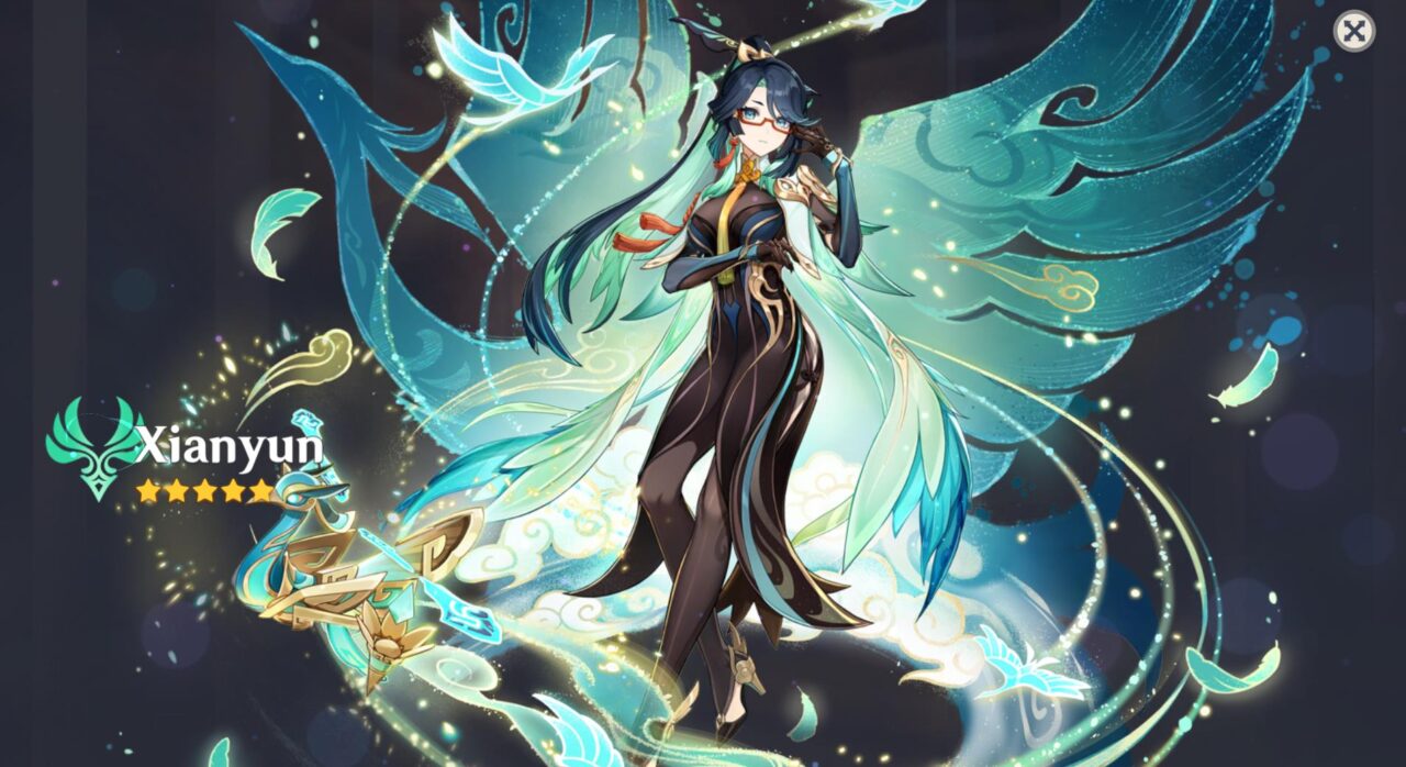 Genshin Impact ไอดี AR40+  Xiayun  + 5 ดาวอื่นแบบสุ่ม + SR random  [Asia Server]
