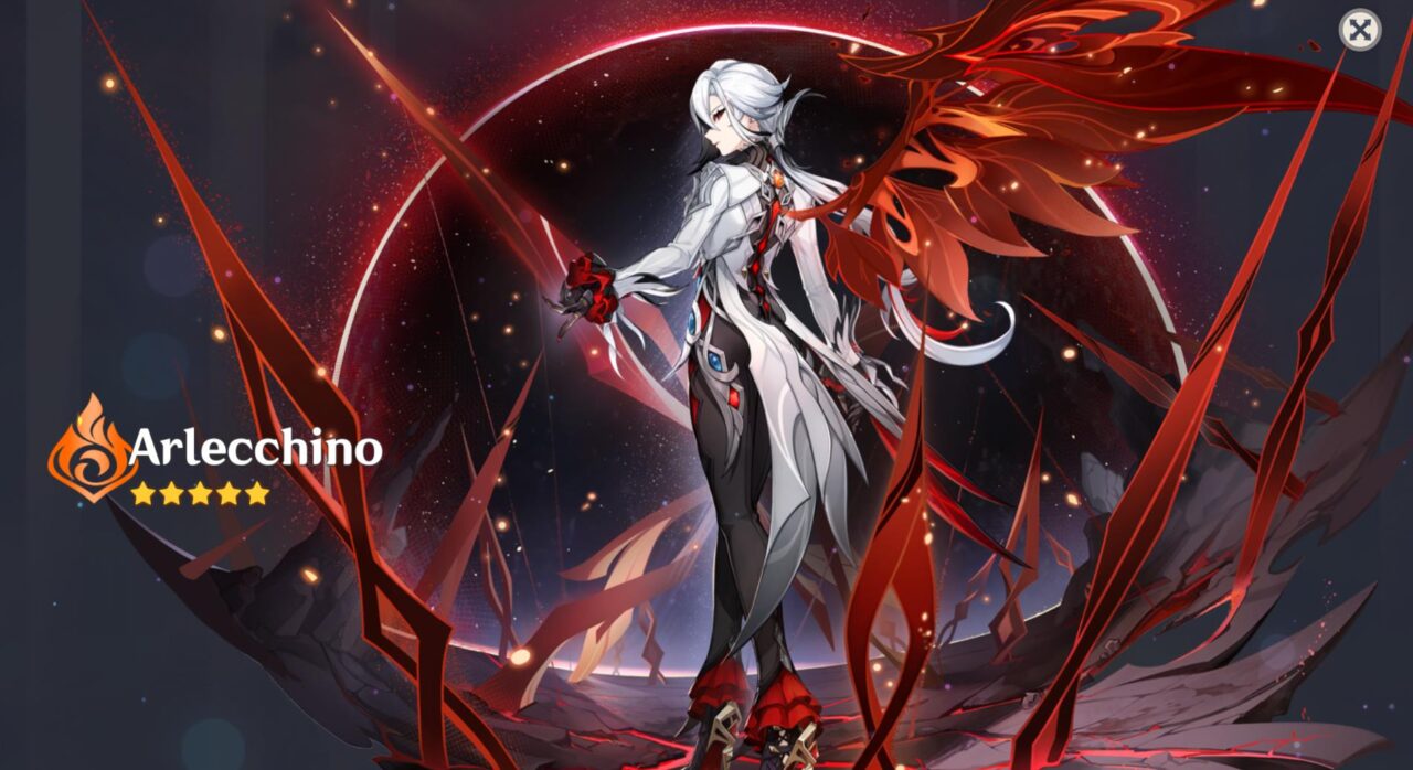 Genshin Impact ไอดี AR40+   Arlecchino  + 5 ดาวอื่นแบบสุ่ม + SR random  [Asia Server]