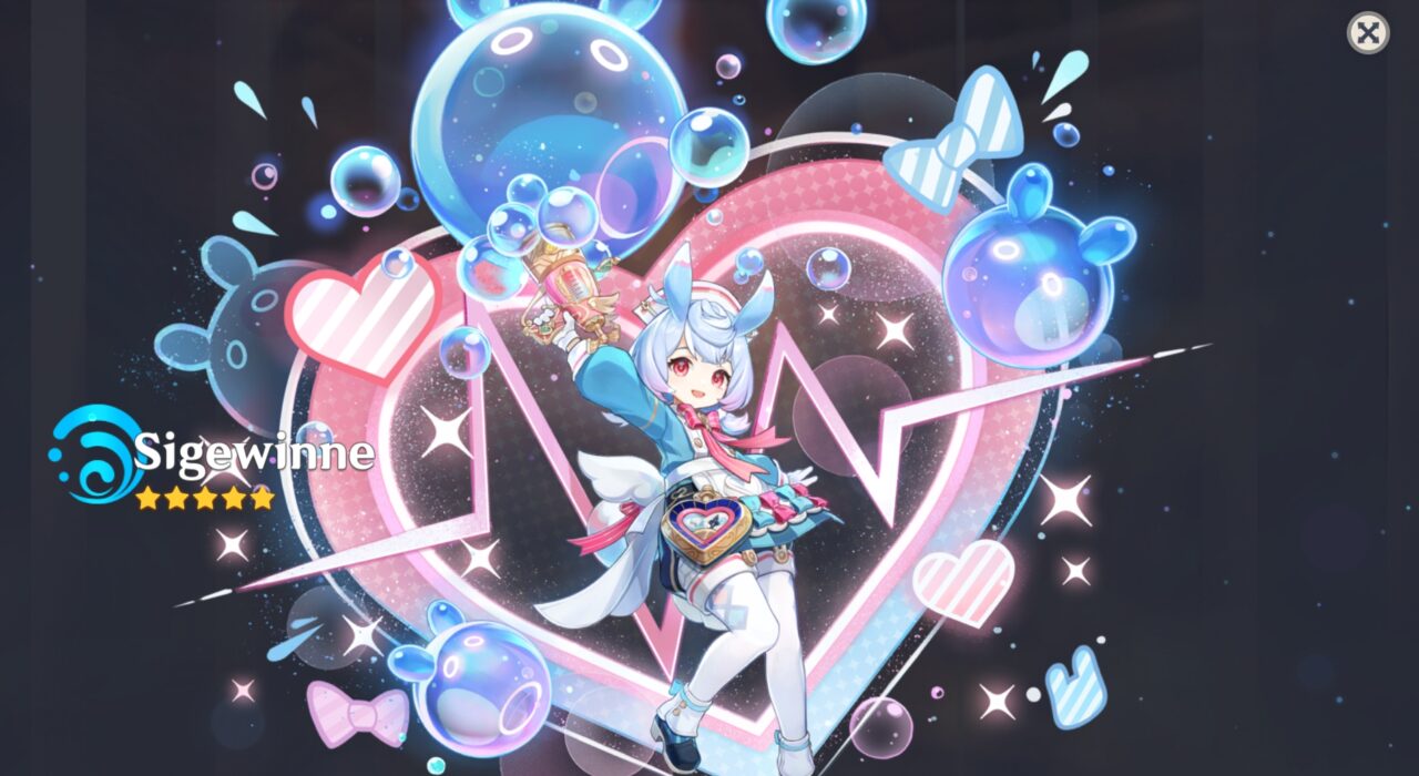 Genshin Impact ไอดี AR40+   Sigewinne ปลดC5  + 5 ดาวอื่นแบบสุ่ม- SR random - [Asia Server]