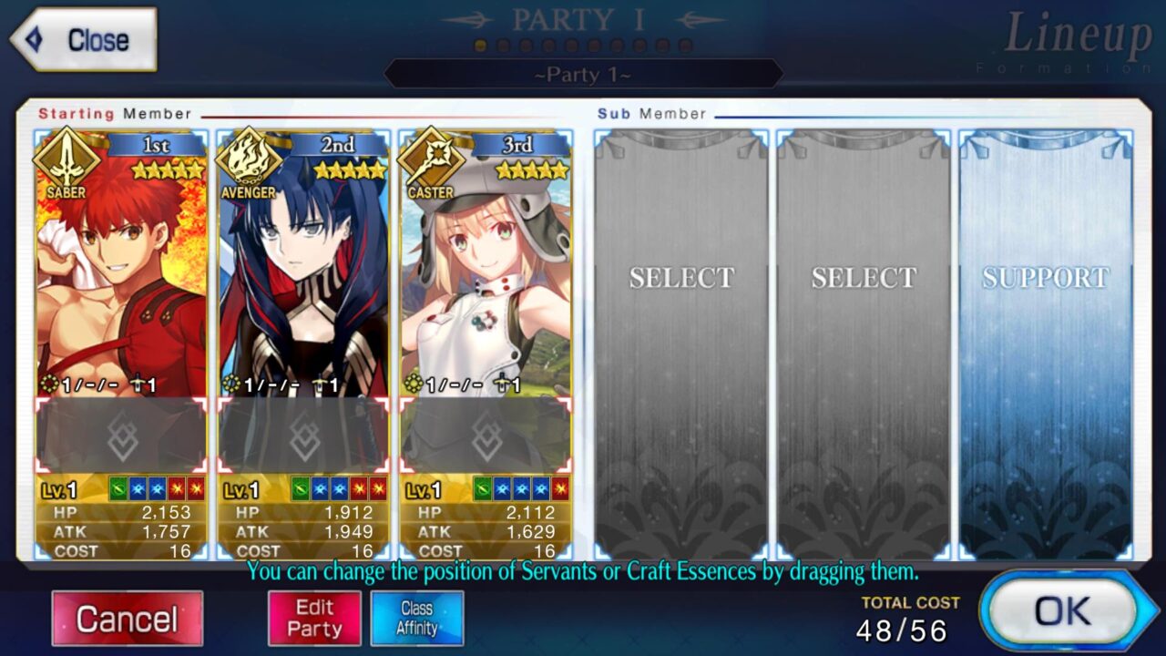 ID Fate/GO EN - Muramasa + Space Ishtar + Artoria Pendragon (Caster)