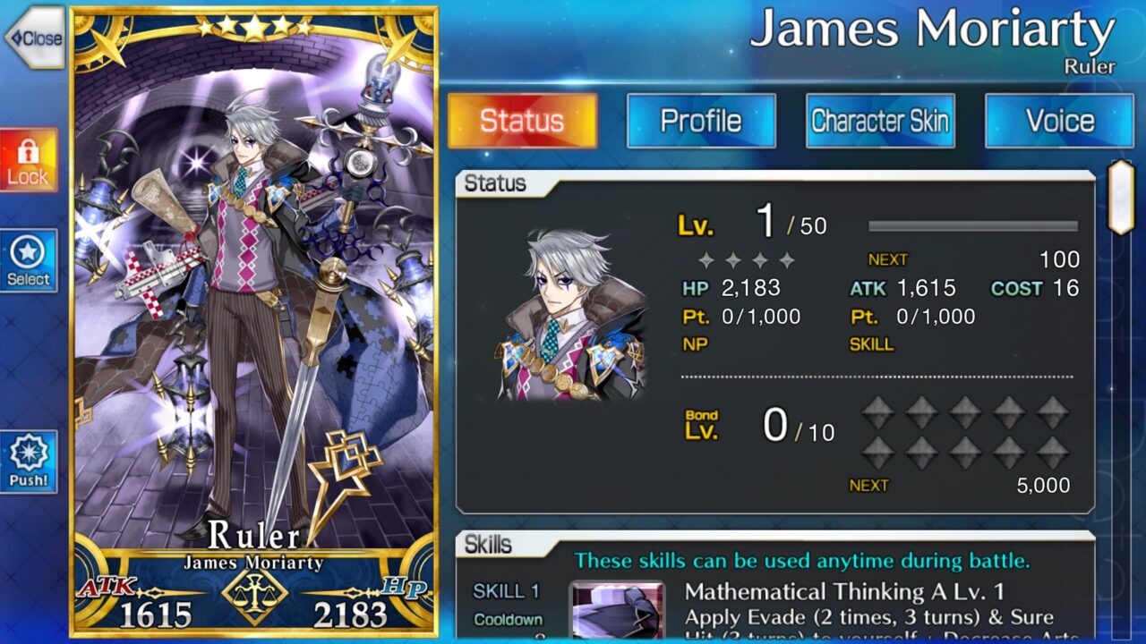 FATE/GRAND ORDER - James Moriarty Ruler