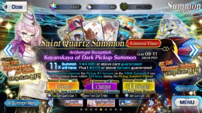 Fate Grand Order - [ Global Server ] - Map Ordeal Call  +  เพชร กาชา 1700+