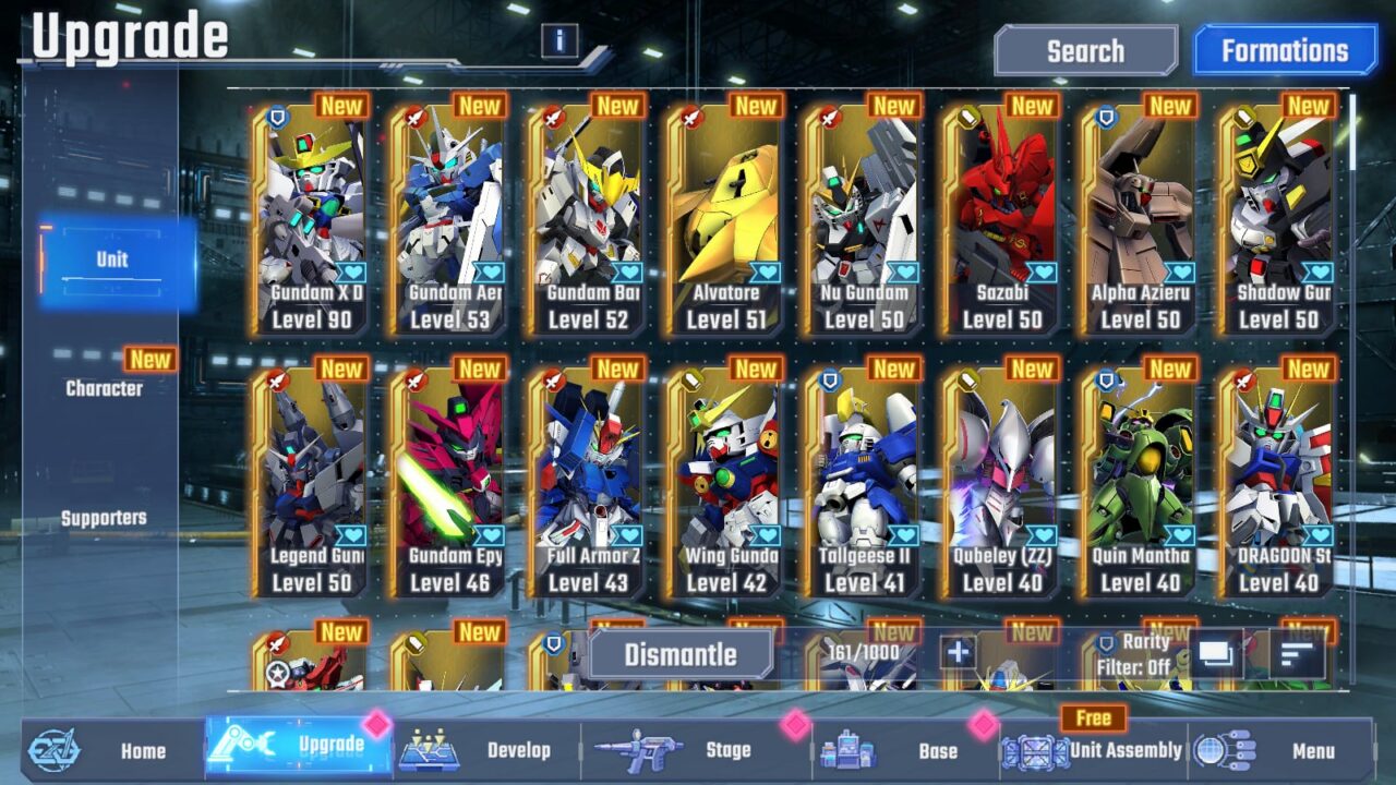 SD Gundam G Generation : Eternal  [ SV -  Global  ] ตัวละคร 5-10 SSR  และต้องมี UR 1-3 ตัว + เพชร  110001  + - Image 2