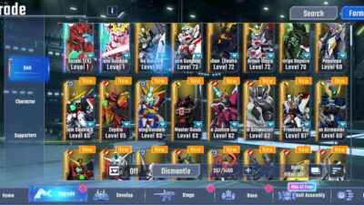 Alternative view of SD Gundam G Generation : Eternal  [ SV -  Global  ] ตัวละคร UR และ SR  65   + เพชร  250000  +