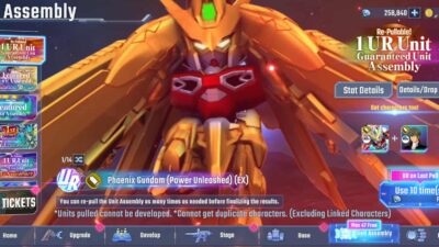 SD Gundam G Generation : Eternal  [ SV -  Global  ] ตัวละคร UR และ SR  65   + เพชร  250000  +