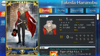 FATE/GRAND ORDER - Takeda Harunobu