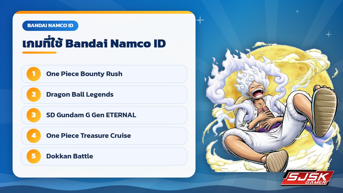 เกมที่ใช้ Bandai Namco ID ล็อกอิน