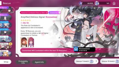 ไอดี Chaos Zero Nightmare เซิร์ฟ Asia เพชร 44000